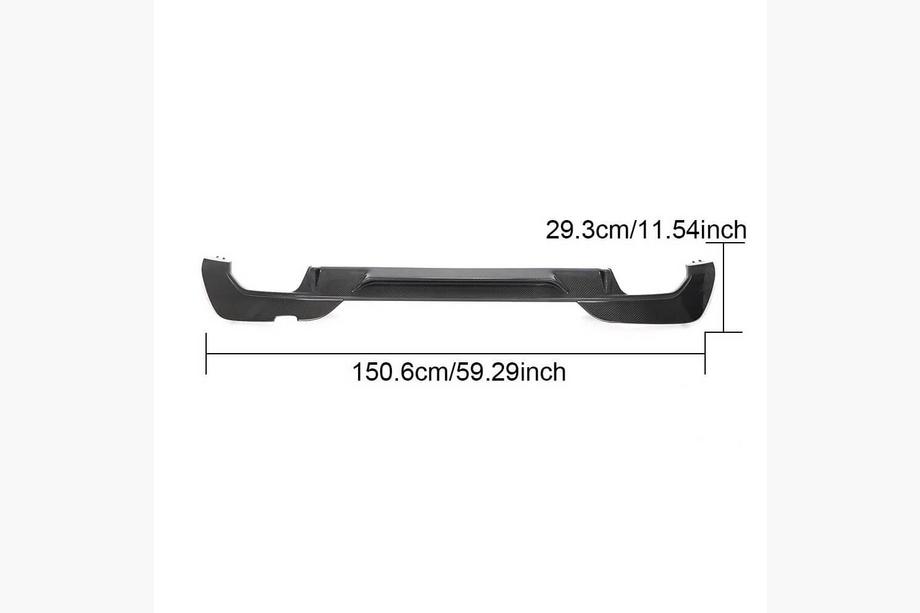 BMW 3-serie G20/G21 2018– Diffuser til bagkofanger V1 (til M-Sport 2018-2022, Carbon) Foto 5