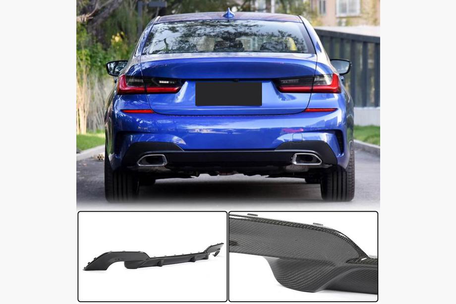 BMW 3-serie G20/G21 2018– V5 bagkofangerdiffuser (til M-Sport 2018-2022, kulfiber) Image