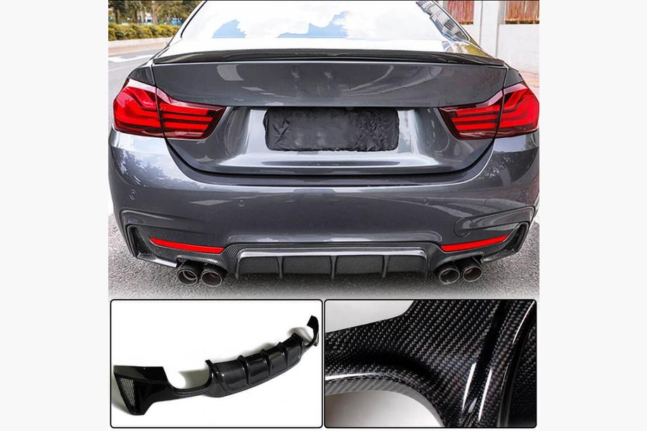 BMW 4-serie F32/F33/F36 2012–2020 Bagkofangerdiffuser V1 (til M-Sport, carbon) Image