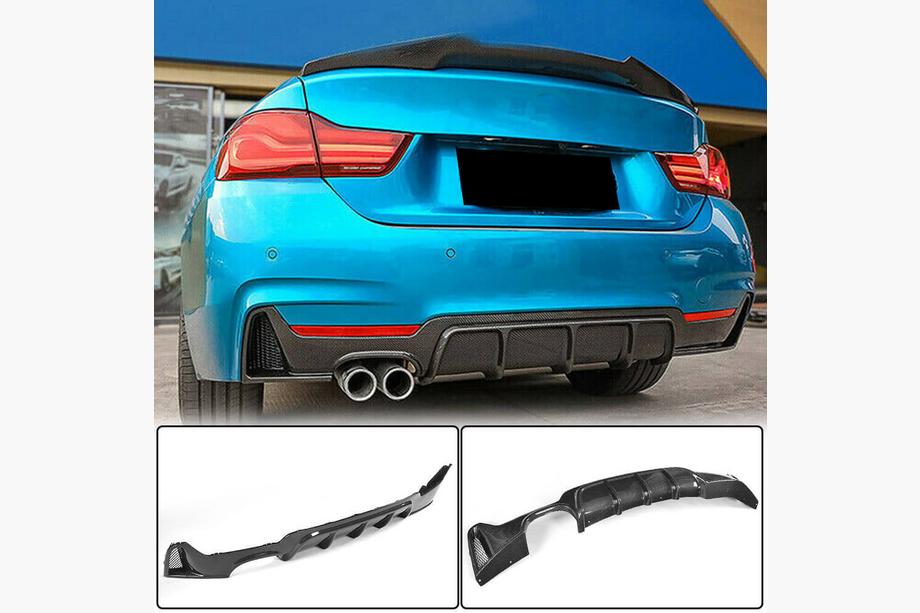 BMW 4-serie F32/F33/F36 2012–2020 Bagkofangerdiffuser V2 (til M-Sport, kulfiber) Foto 1
