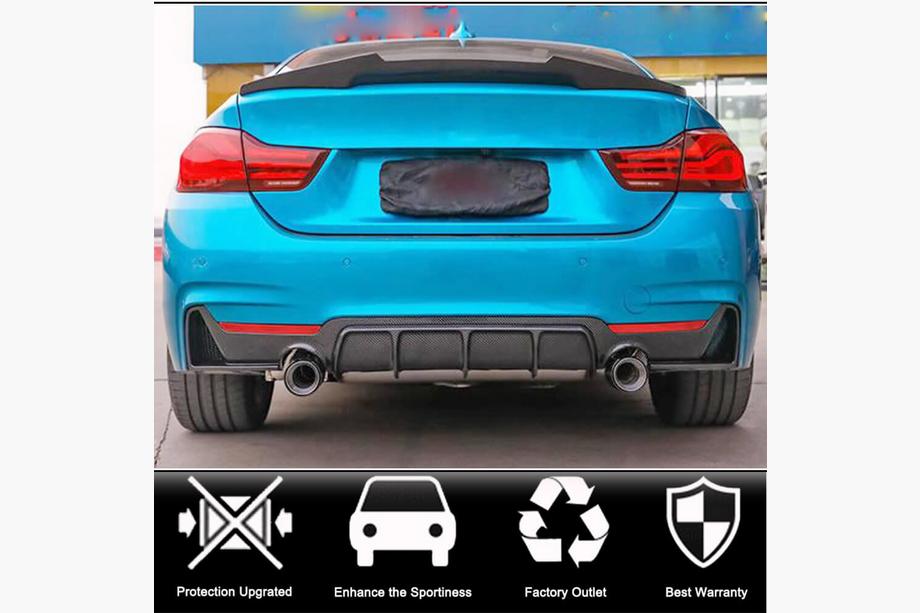 BMW 4-serie F32/F33/F36 2012–2020 Bagkofangerdiffuser V4 (til M-Sport, carbon) Foto 3