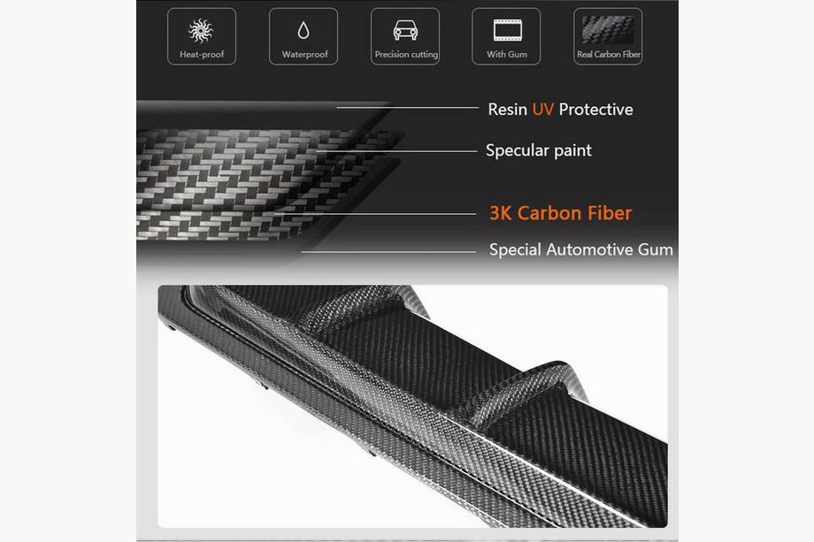 BMW 4-serie F32/F33/F36 2012–2020 Bagkofangerdiffuser V4 (til M-Sport, carbon) Foto 5