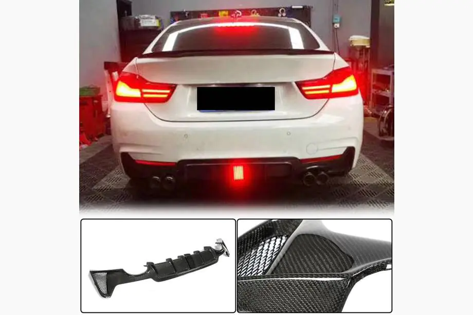 BMW 4-serie F32/F33/F36 2012–2020 Bagkofanger-diffuser V7 (til M-Sport, carbon) Foto 1