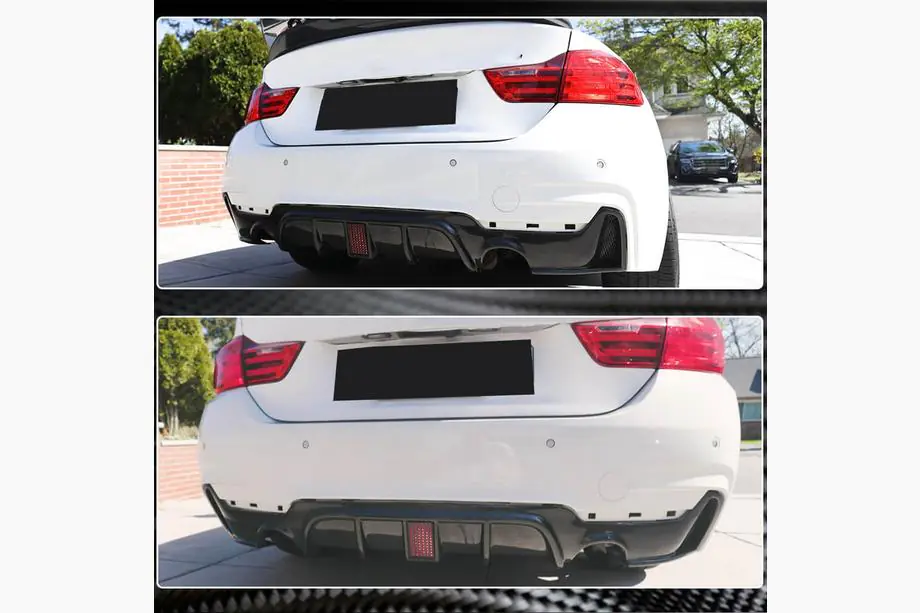 BMW 4-serie F32/F33/F36 2012–2020 Bagkofanger-diffuser V7 (til M-Sport, carbon) Foto 7