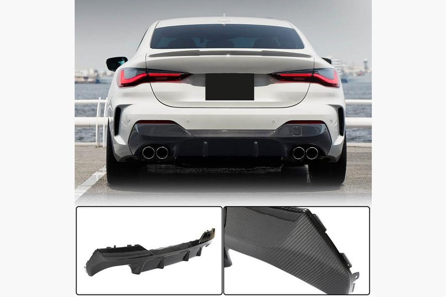 BMW 4-serie G22/23/26 2020– Bagkofangerdiffuser V2 (til G22/G23 M-Sport, carbon) Image