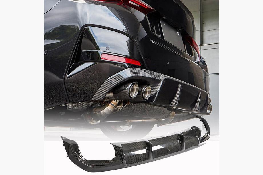 BMW 4-serie G22/23/26 2020– Bagkofangerdiffuser V2 (til G26 M-Sport, carbon) Image