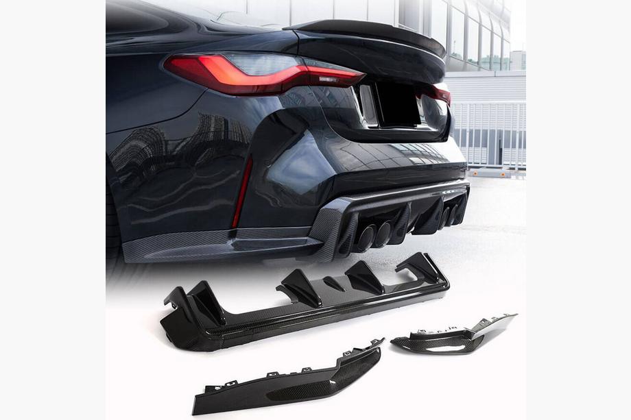 BMW 4-serie G22/23/26 2020– Bagkofanger-diffuser V5 (til G82/G83, kulfiber) Image
