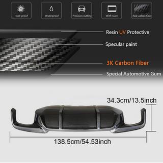 Bagkofanger-diffuser V1 (til F10 M-Sport, carbon) BMW 5-serie F10/F11 2010–2016 foto 4