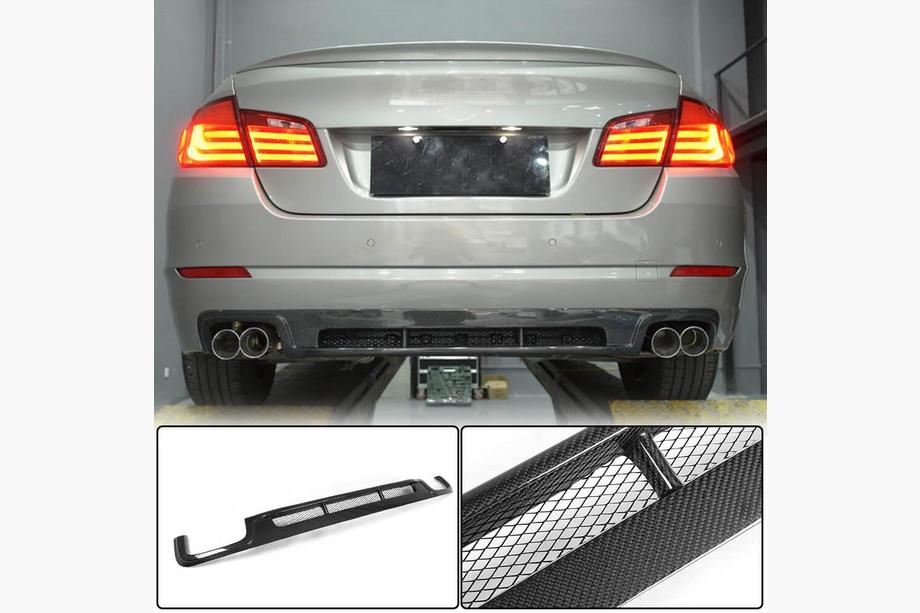 BMW 5-serie F10/F11 2010–2016 Bageste diffuser (til F10 Base 2010-2013, carbon) Foto 1