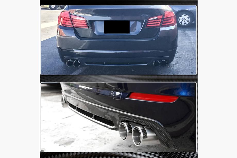 BMW 5-serie F10/F11 2010–2016 Bageste diffuser (til F10 Base 2010-2013, carbon) Foto 4