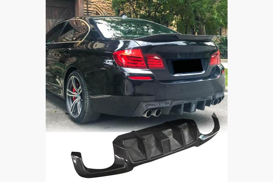 BMW 5-serie F10/F11 2010–2016 Bagkofanger-diffuser V2 (til F10 M-Sport, kulfiber) Image