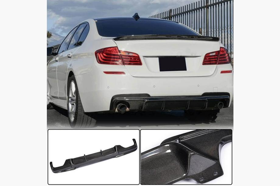 BMW 5-serie F10/F11 2010–2016 Bagkofanger-diffuser V3 (til F10 M-Sport, carbon) Image