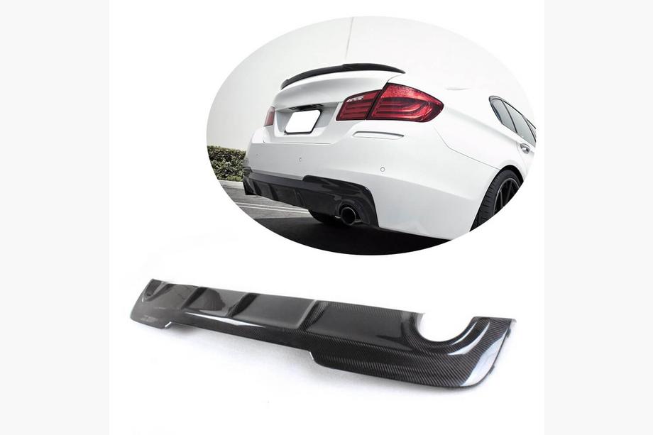 BMW 5-serie F10/F11 2010–2016 Bagkofanger-diffuser V5 (til F10 M-Sport, kulfiber) Image