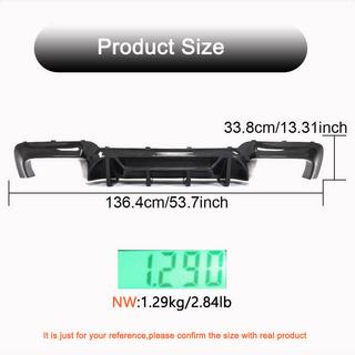Bagkofangerdiffuser V3 (til F10 M5, carbon) BMW 5-serie F10/F11 2010–2016 foto 4