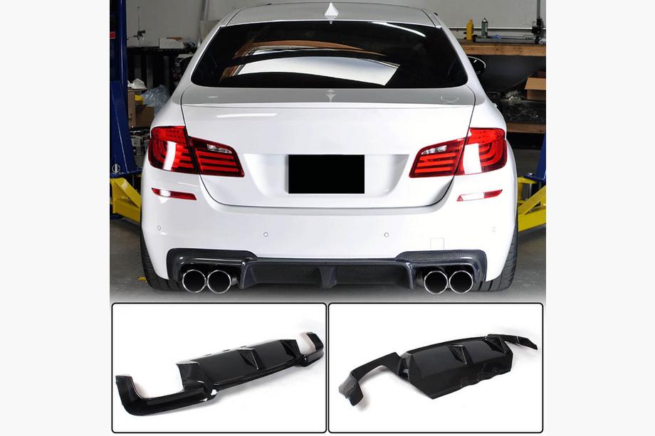 BMW 5-serie F10/F11 2010–2016 Bagkofanger-diffuser V4 (til F10 M5, kulfiber) Image