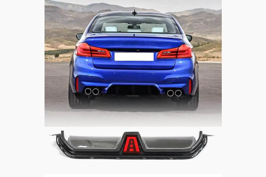 BMW 5-serie G30/G31 2017–2023 Bagkofanger-diffuser V2 (til M5 F90, carbon) Image