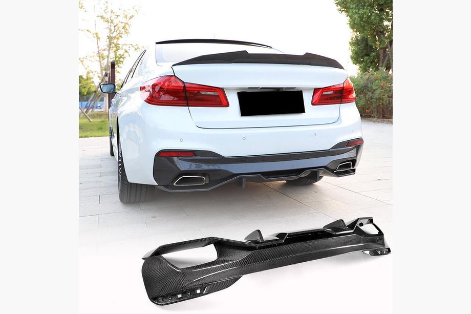 BMW 5-serie G30/G31 2017–2023 Bagkofangerdiffuser V4 (til M-Sport/M5 F90, carbon) Foto 16