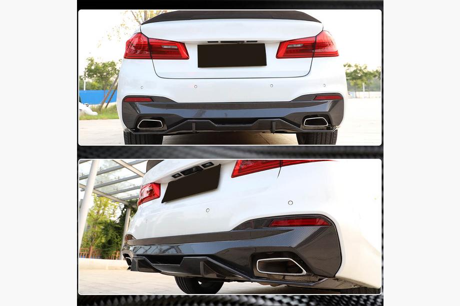 BMW 5-serie G30/G31 2017–2023 Bagkofangerdiffuser V4 (til M-Sport/M5 F90, carbon) Foto 17