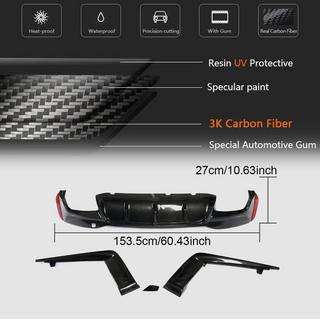 Bagkofanger-diffuser V5 (til M-Sport/M5 F90, kulfiber) BMW 5-serie G30/G31 2017–2023 foto 3