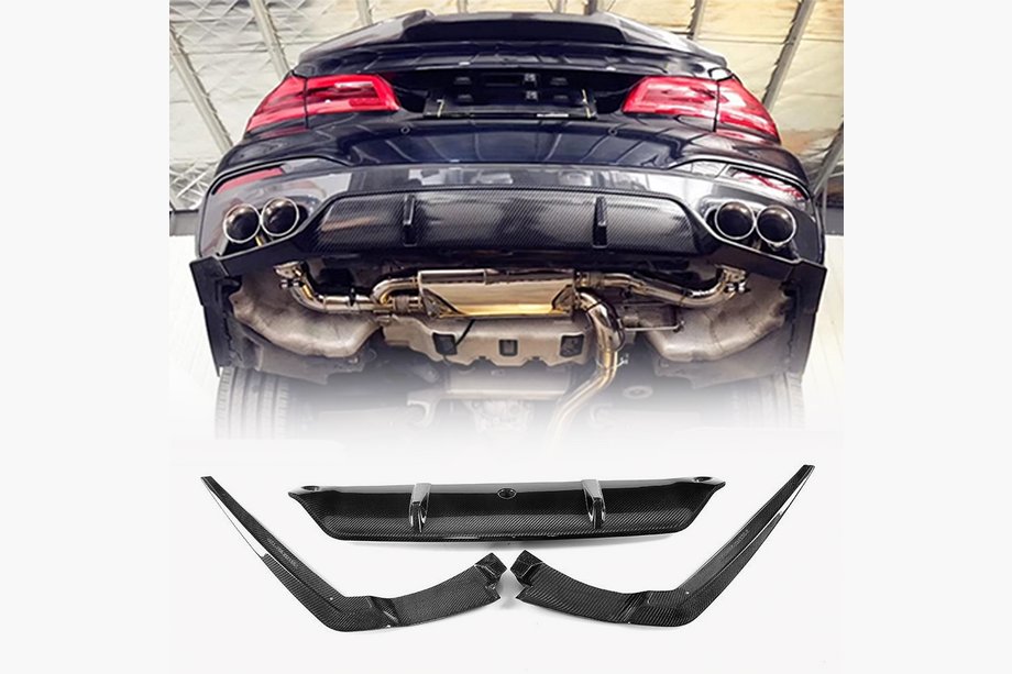 BMW 5-serie G30/G31 2017–2023 Bagkofanger-diffuser V6 (til M-Sport, carbon) Image