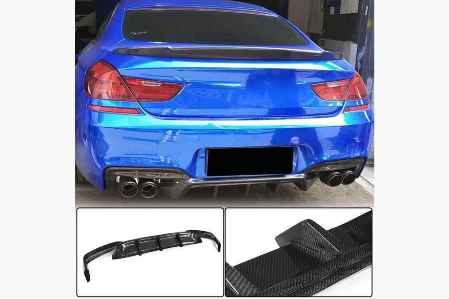 BMW 6-serie F12/F13/F06 2011–2018 Bagkofanger-diffuser V1 (til M-Sport/M6, kulfiber) Image