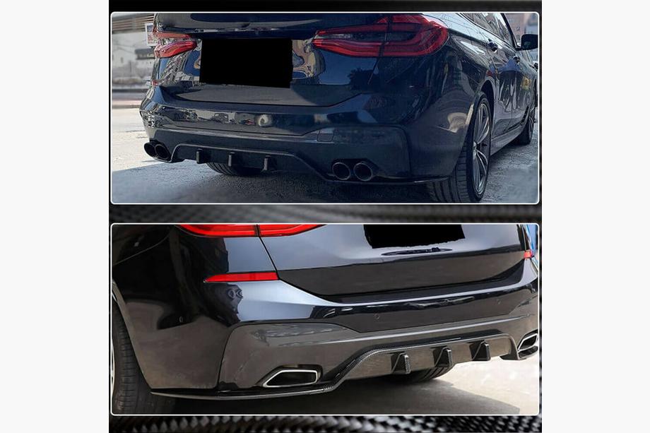 BMW 6-serie G32 2017– Bagkofanger-diffuser V2 (til M-Sport 2017-2020, carbon) Foto 4