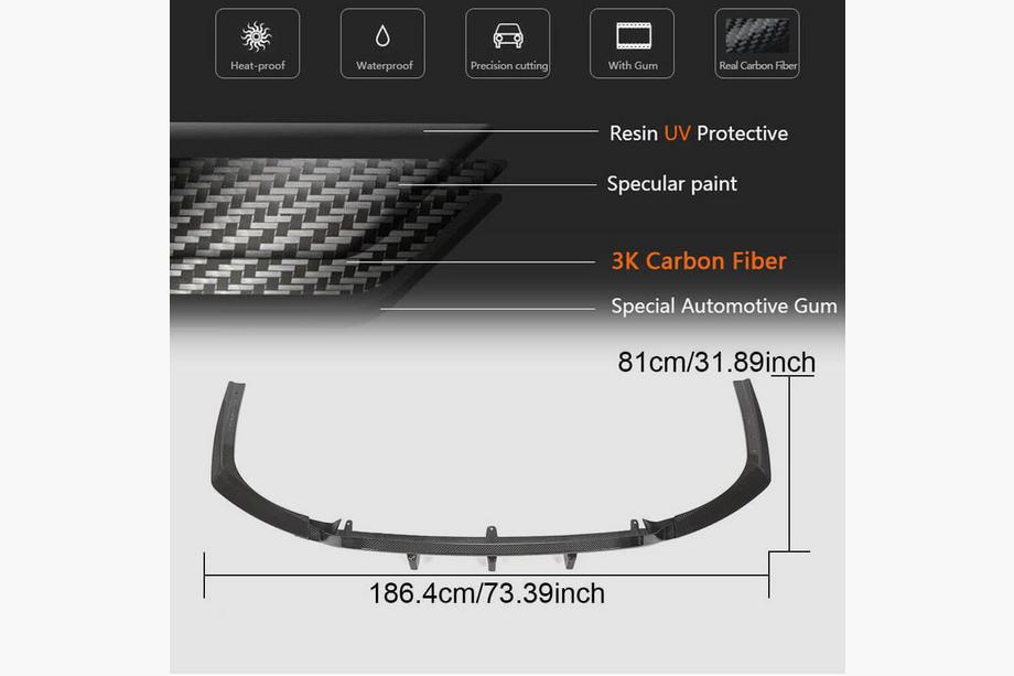 BMW 6-serie G32 2017– Bagkofanger-diffuser V2 (til M-Sport 2017-2020, carbon) Foto 6
