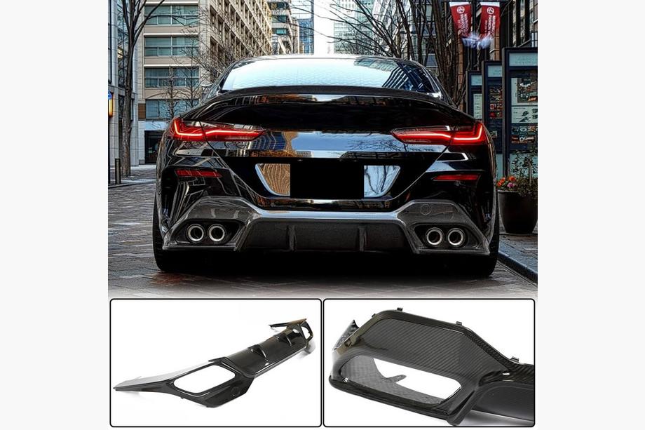 BMW 8-serie G14/G15/G16 2018– Bagkofanger-diffuser V2 (til G16 M-Sport, carbon) Image