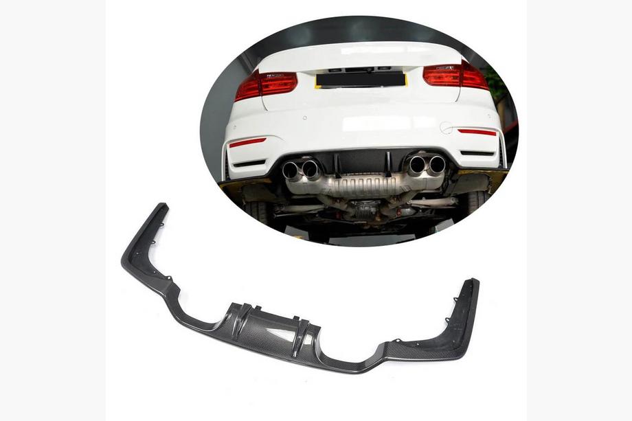 BMW 3-serie F30/F31 2012–2019 Bagkofanger-diffuser V2 (til F80, carbon) Foto 1