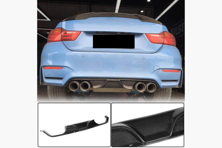 BMW 3-serie F30/F31 2012–2019 Bagkofangerdiffuser V7 (til F80, carbon) Image