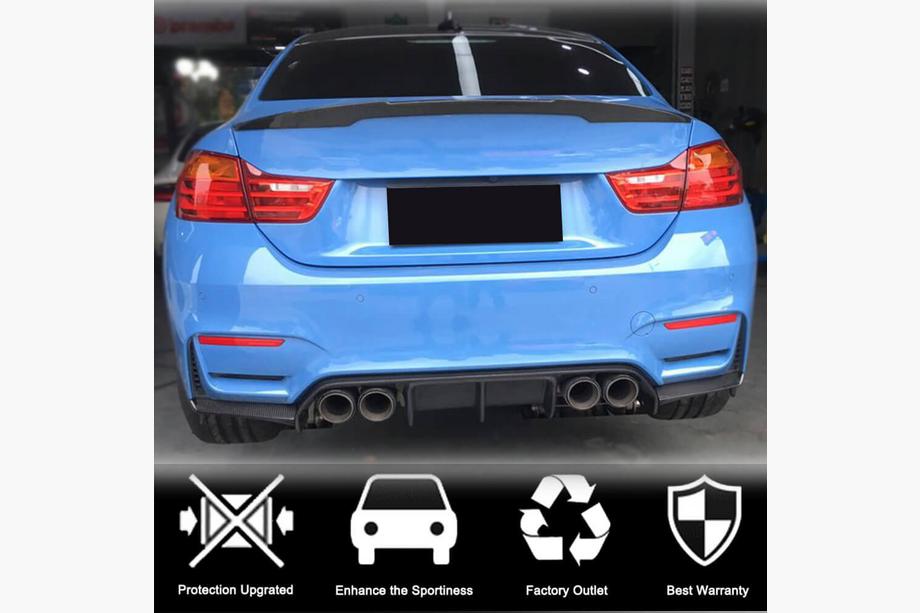 BMW 4-serie F32/F33/F36 2012–2020 Bagkofanger-diffuser V5 (til F82/F83, kulfiber) Foto 4