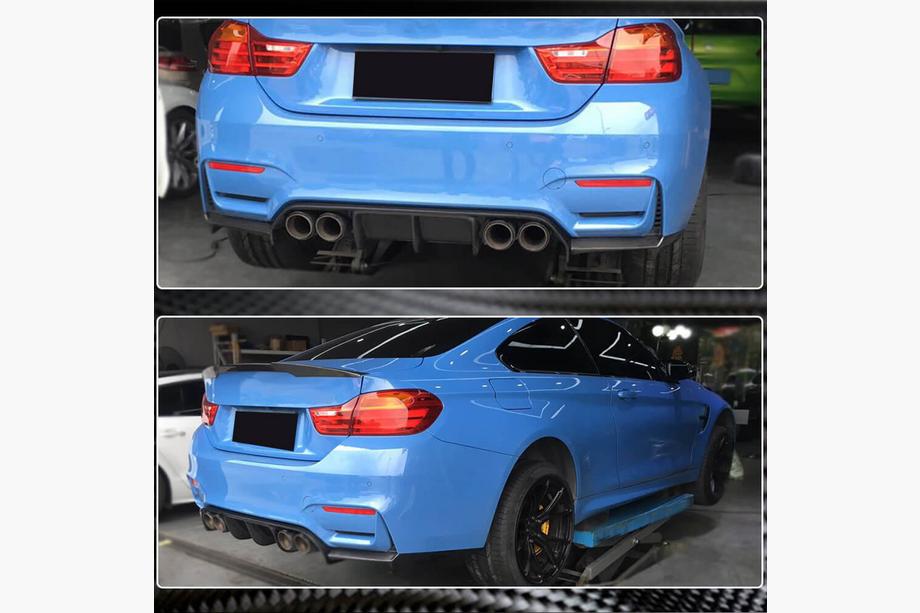 BMW 4-serie F32/F33/F36 2012–2020 Bagkofanger-diffuser V5 (til F82/F83, kulfiber) Foto 5