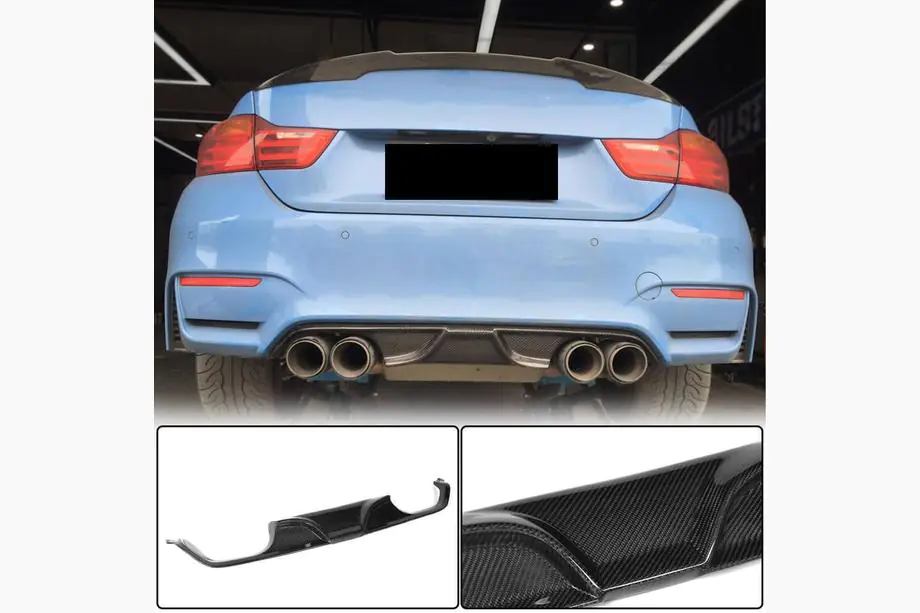BMW 4-serie F32/F33/F36 2012–2020 Bagkofanger-diffuser V7 (til F82/F83, carbon) Image