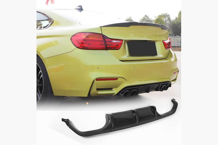 BMW 4-serie F32/F33/F36 2012–2020 Bagkofanger diffuser i carbon V9 (til F82/F83) Foto 2