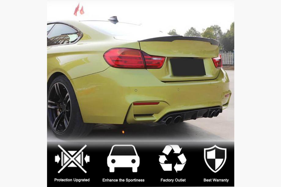 BMW 4-serie F32/F33/F36 2012–2020 Bagkofanger diffuser i carbon V9 (til F82/F83) Foto 3