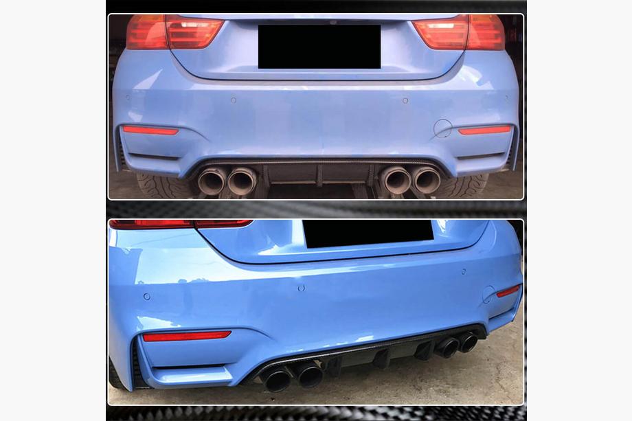 BMW 4-serie F32/F33/F36 2012–2020 Bagkofangerdiffuser V10 (til F82/F83, carbon) Foto 2