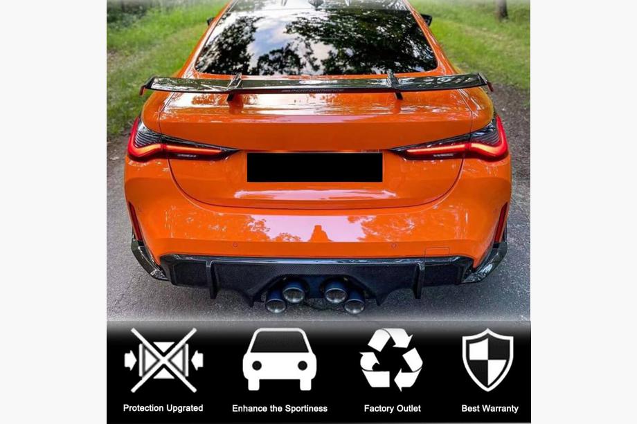 BMW 4-serie G22/23/26 2020– Bagkofanger-diffuser V2 (til G82/G83, carbon) Foto 2