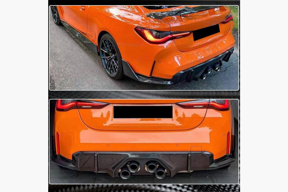 BMW 4-serie G22/23/26 2020– Bagkofanger-diffuser V2 (til G82/G83, carbon) Foto 3