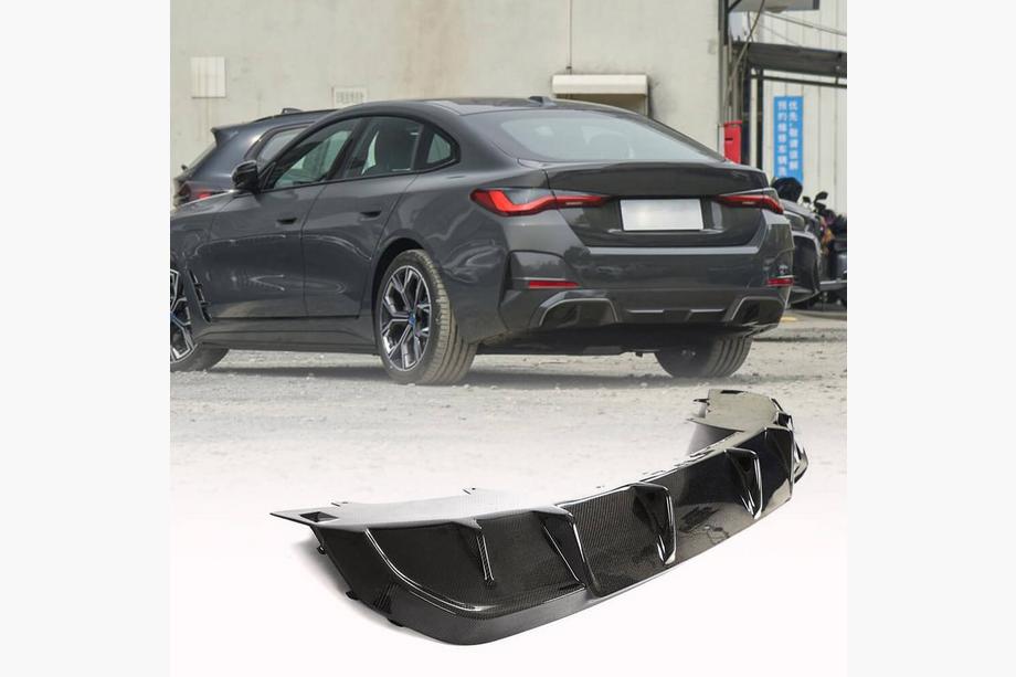 BMW 4-serie G22/23/26 2020– Bagkofanger-diffuser V1 (til i4 G26 M-Sport, carbon) Image