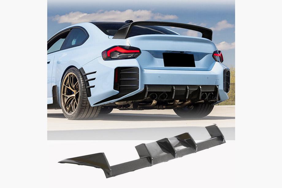 BMW 2-serie G42 2021– Bagkofanger-diffuser V3 (til G87, carbon) Image