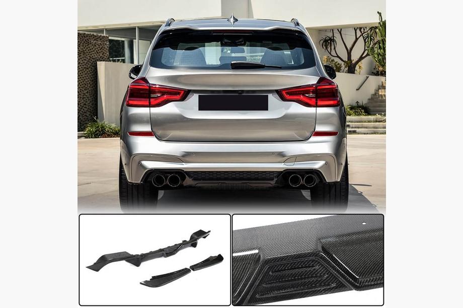 BMW X3 G01 2018– Bagkofanger diffuser V2 (til F97 2018-2021, kulfiber) Image