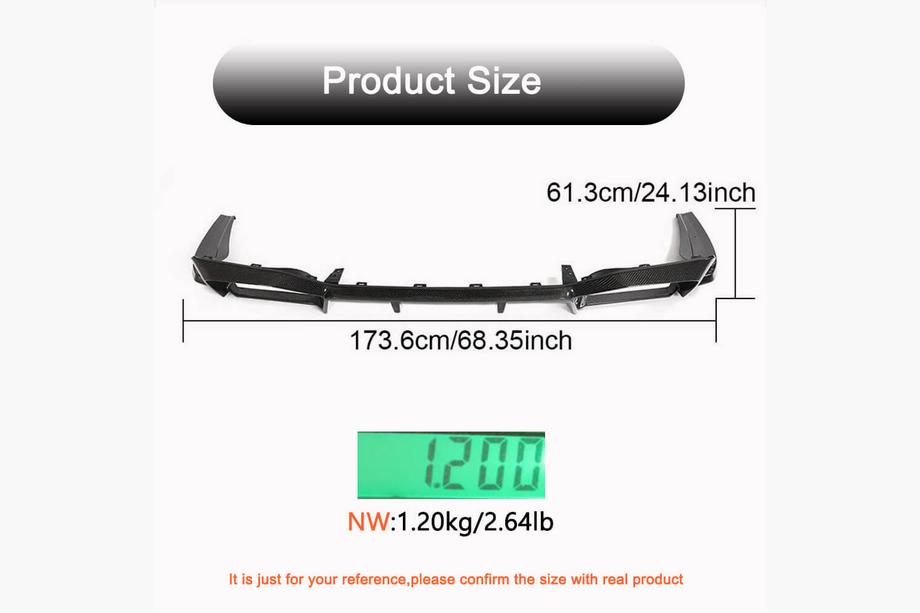 BMW X4 G02 2018– Bagkofanger-diffuser (til F98 2018-2021, kulfiber) Foto 6