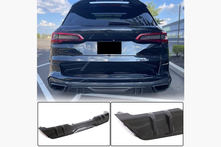 BMW X5 G05 2019–2026 Bagkofanger-diffuser V1 (2018-2022, ægte carbon) Image