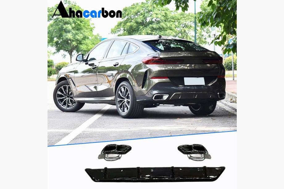 BMW X6 G06 2019–2027 Bagkofanger-diffuser i ABS (til M-Sport, 2023+) Image