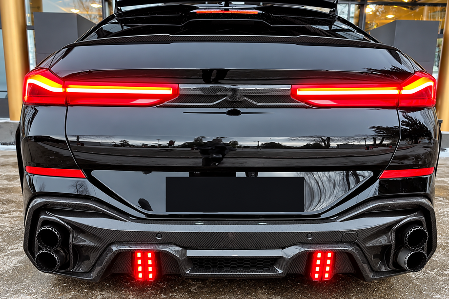 BMW X6 G06 2019–2027 Bagkofangerdiffuser (til M-Sport, 2018-2022, carbon) Foto 1