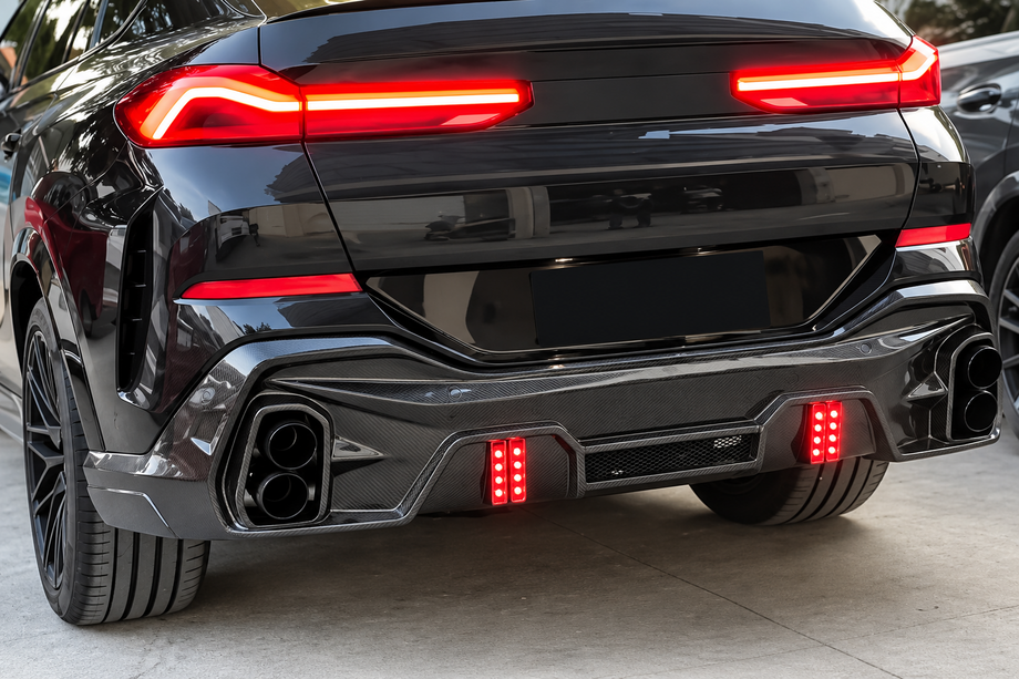BMW X6 G06 2019–2027 Bagkofangerdiffuser (til M-Sport, 2018-2022, carbon) Foto 3
