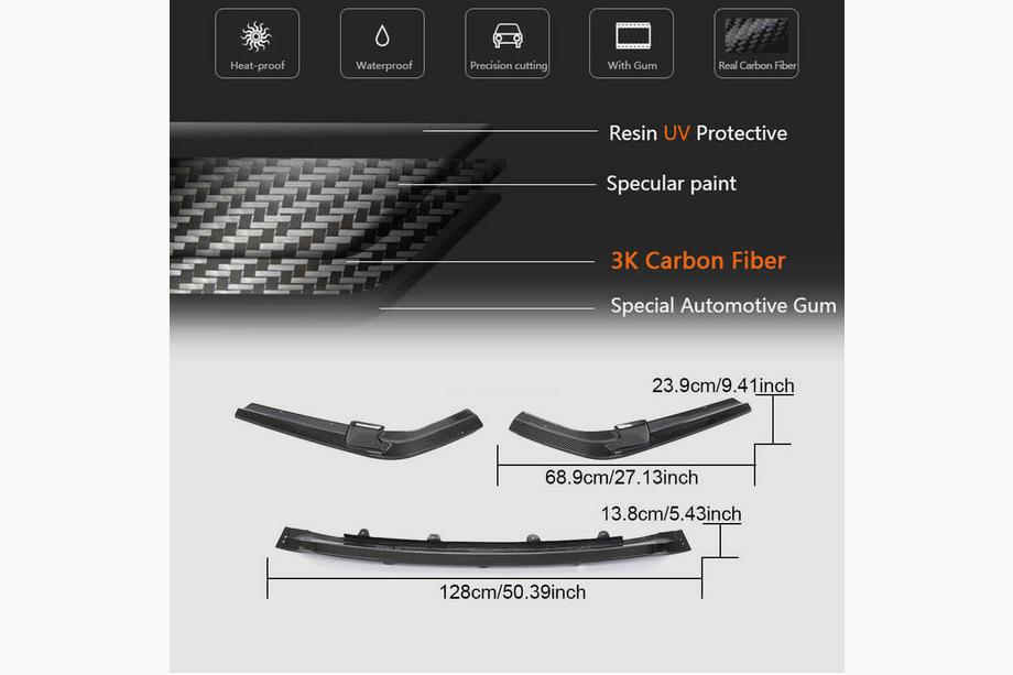 BMW X7 G07 2019– Bageste kofanger diffuser (til M-Sport 2019-2022, carbon) Foto 13