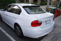 BMW 3-serie E90/E91 2005–2011 Bagklapspoiler V1 (til E90, kulfiber) foto 3