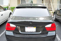 BMW 3-serie E90/E91 2005–2011 Bagklapspoiler V1 (til E90, kulfiber) foto 4