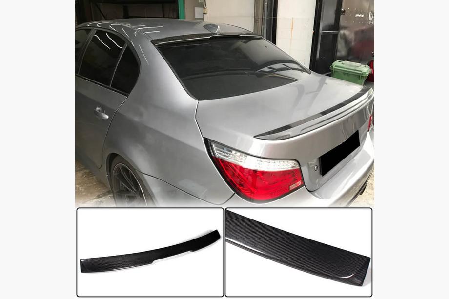 BMW 5-serie E60/E61 2003–2010 Bakrude-spoiler (til sedan, kulfiber) Image